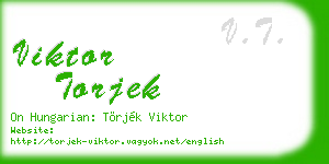 viktor torjek business card