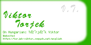 viktor torjek business card